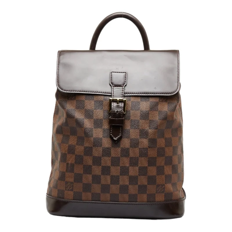 Louis Vuitton tote bags with a double - handle and shoulder - strap optionLouis Vuitton Damier Soho Backpack N51132