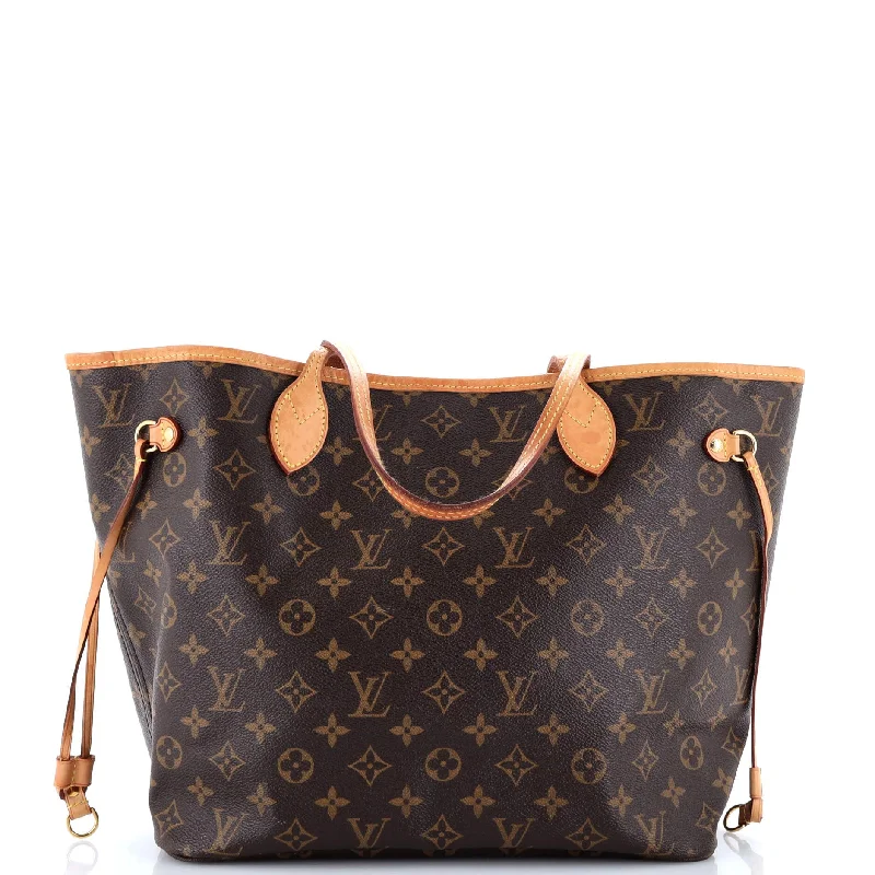 Louis Vuitton crossbody bags with a woven leather strap for textureNeverfull NM Tote Monogram Canvas MM