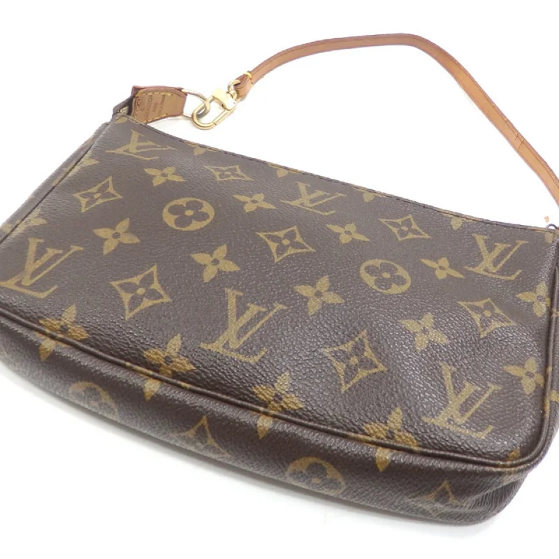 Louis Vuitton bags with a zip - around closure for enhanced securityLOUIS VUITTON Monogram Pochette Accessory Ladies M40712 Hand