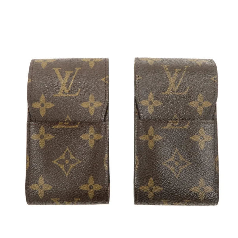 Louis Vuitton Alma bags with a monogram - embossed leather surfaceLouis Vuitton Monogram Set of 2 Etui Cigarette Case M63024