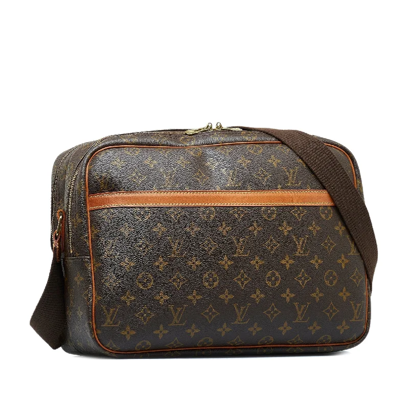 Louis Vuitton tote bags with a double - handle and shoulder - strap optionLouis Vuitton Monogram Reporter GM Crossbody Bag