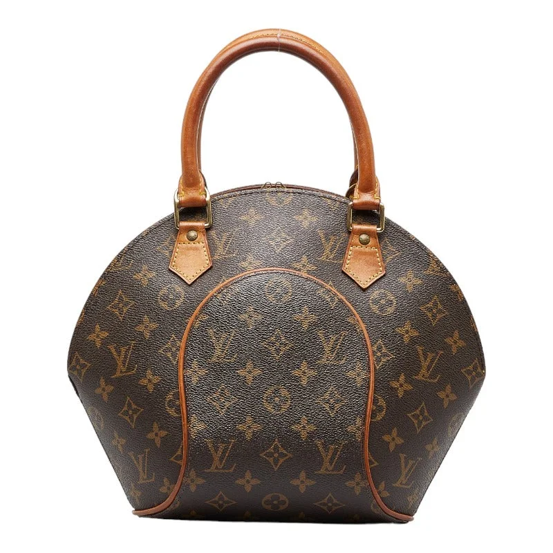 Louis Vuitton bags with a snap - button closure and a decorative charm for styleLouis Vuitton Monogram Ellipse PM Handbag M51127 Brown