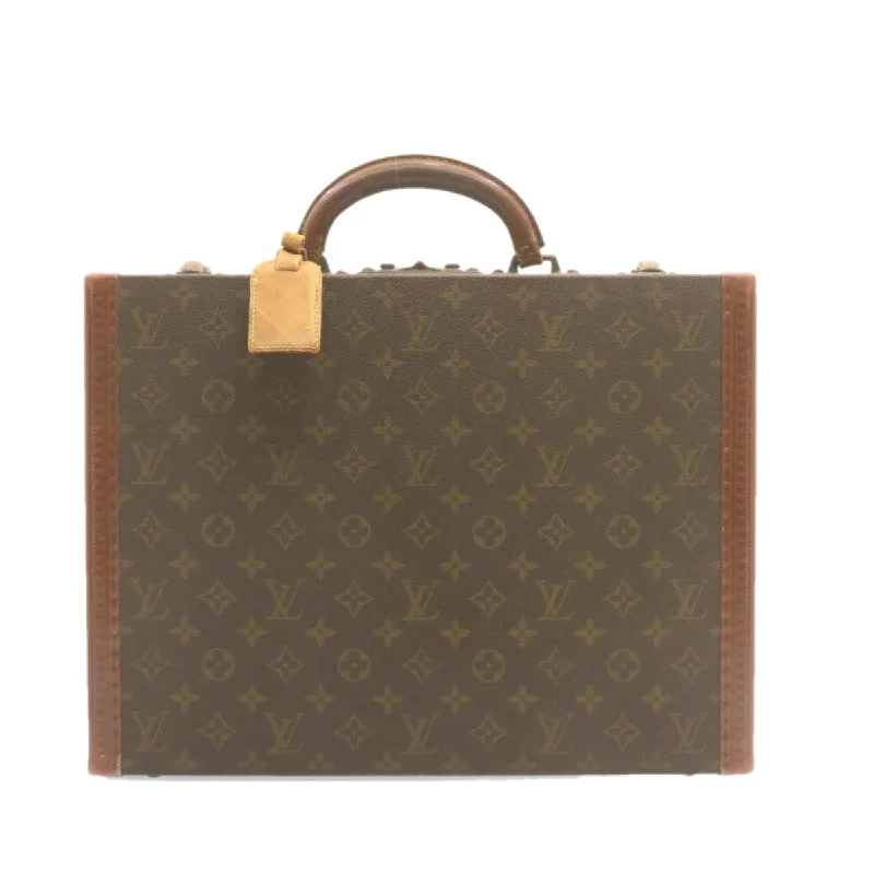 Louis Vuitton bags with a detachable mirror inside for on - the - go touch - upsLOUIS VUITTON Monogram President Attache Case Vintage LV  22458A