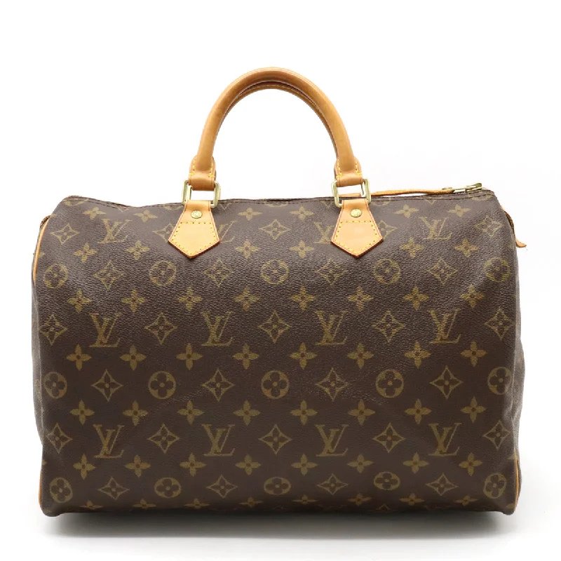 Louis Vuitton crossbody bags in a bold red color for a statementLouis Vuitton Monogram Speedy 35 Handbag M41524