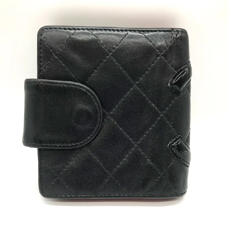 Chanel Black Handbag for Business MeetingsChanel Cambon Ligne Wallet Leather Short Wallet in Fair condition