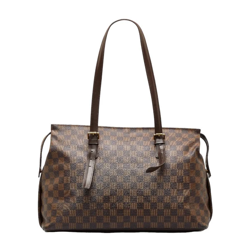 Ladies Louis Vuitton shoulder bags with a magnetic - closure flap for easeLouis Vuitton Damier Chelsea Tote Bag Shoulder Bag N51119