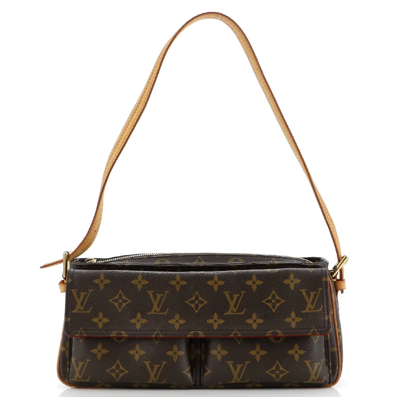 Small - sized Louis Vuitton Pochette Metis bags for a compact carryViva Cite Handbag Monogram Canvas MM