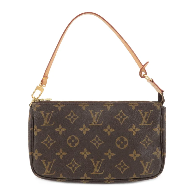 Louis Vuitton bags with a zip - around closure for enhanced securityLouis Vuitton Monogram Pochette Accessoir Brown M51980