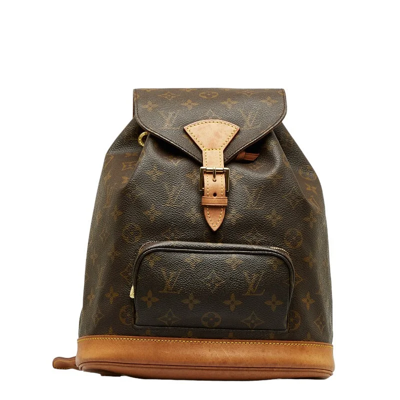 Louis Vuitton Capucines bags with smooth calfskin leather for luxuryLouis Vuitton Monogram Monsouris MM Backpack M51136 Brown