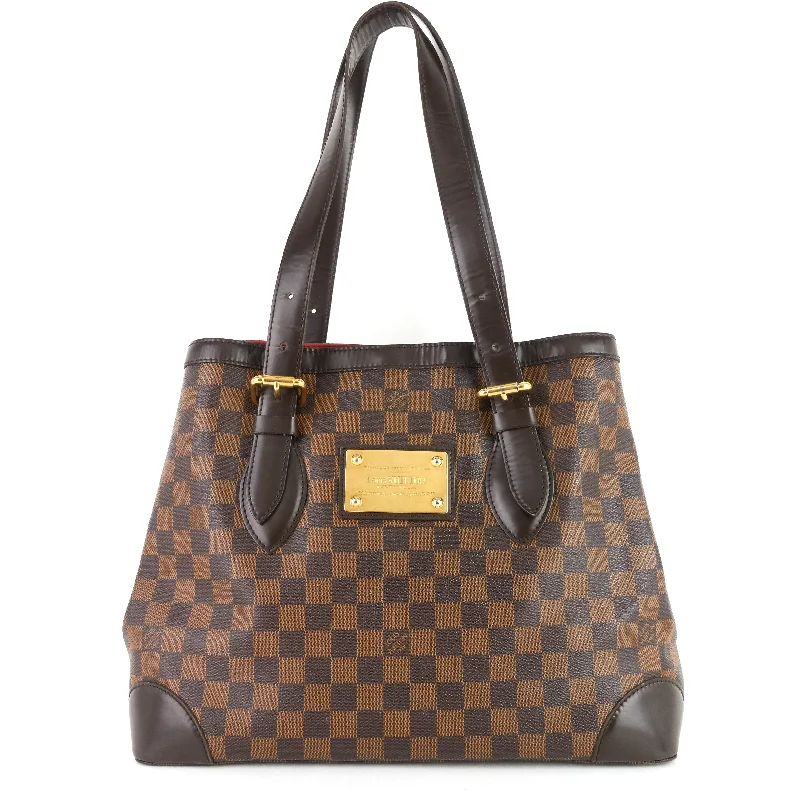 Louis Vuitton bags with a zip - around closure for enhanced securityHampstead MM Damier Ebene Canvas Bag