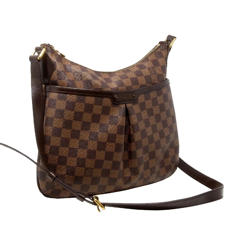 Louis Vuitton bags with a snap - button closure and a decorative charm for styleLouis Vuitton Bloomsbury Crossbody Pm Brown Damier Ébène Canvas Messenger Bag