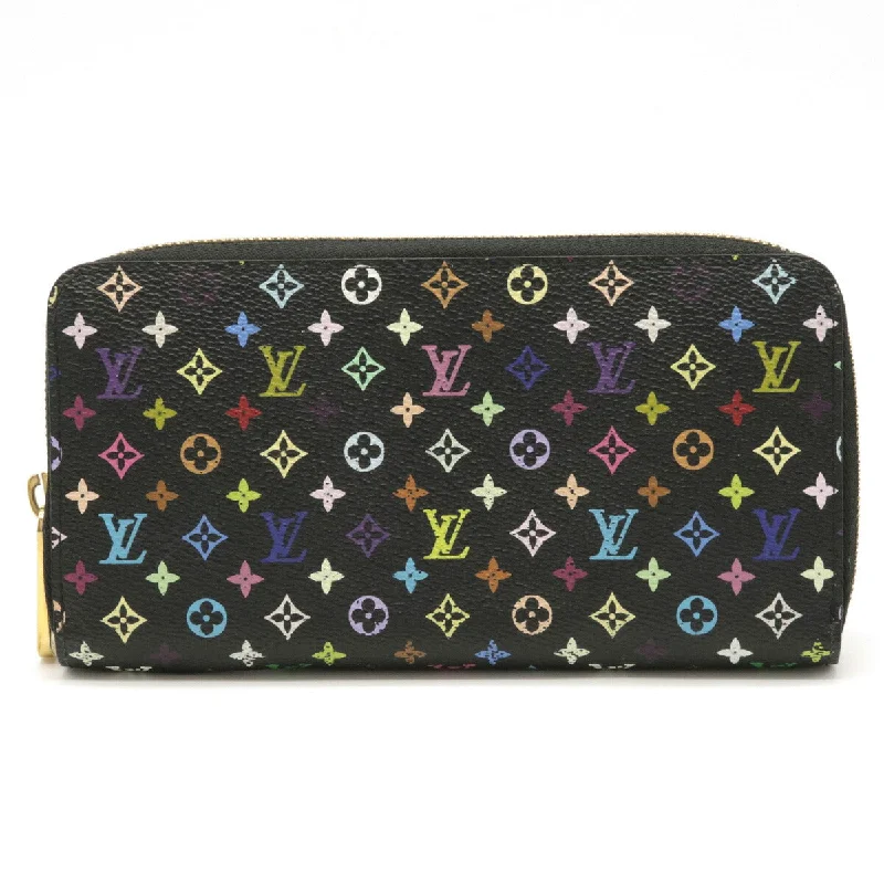 Ladies Louis Vuitton shoulder bags with a magnetic - closure flap for easeLouis Vuitton Murakami Monogram Multicolor Zippy Wallet M60275