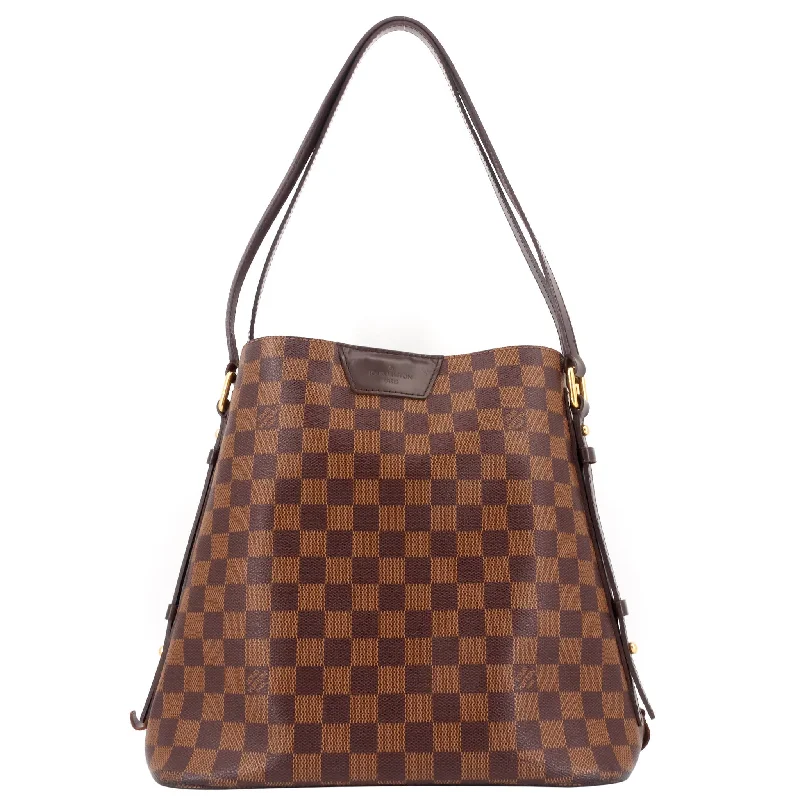 Louis Vuitton bags with a detachable mobile phone holder for convenienceCabas Rivington Damier Ebene Canvas Bag