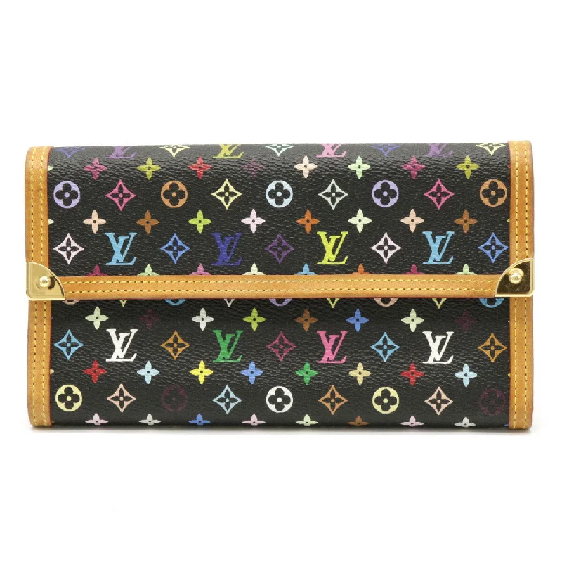 Louis Vuitton bags with a front - zip pocket for small items like keysLouis Vuitton Murakami Monogram Porto Tresor M92658