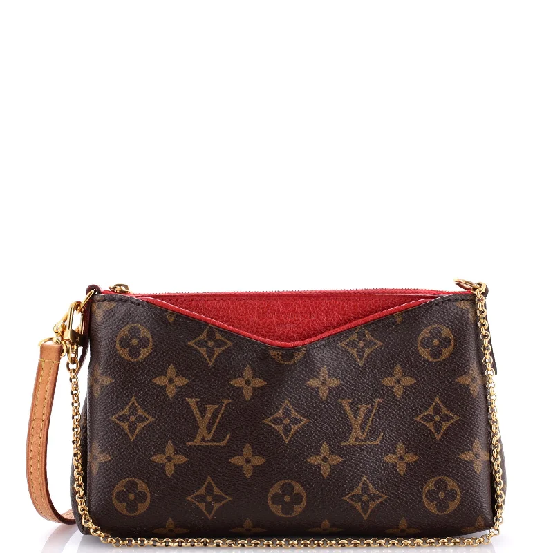 Small - sized Louis Vuitton Pochette Metis bags for a compact carryPallas Clutch Monogram Canvas