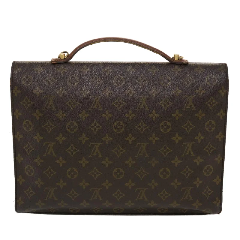 Louis Vuitton handbags with a patent - leather finish for a shiny lookLouis Vuitton Monogram Porte Documents Bandouliere Bag 2way M53338 Auth bs5892