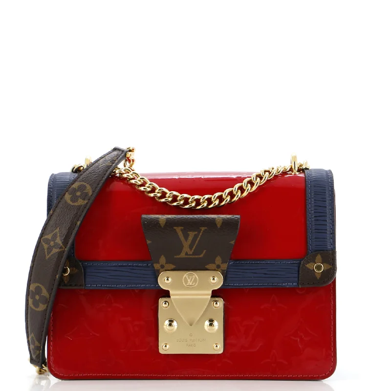 Louis Vuitton bags with a chain - link trim and a leather body for a modern edgeWynwood Handbag Monogram Vernis with Monogram Canvas and Epi Leather