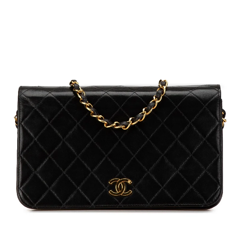 Chanel Colorful Handbag for Spring OutfitsBlack Chanel Quilted Lambskin CC Full Single Flap Crossbody Bag