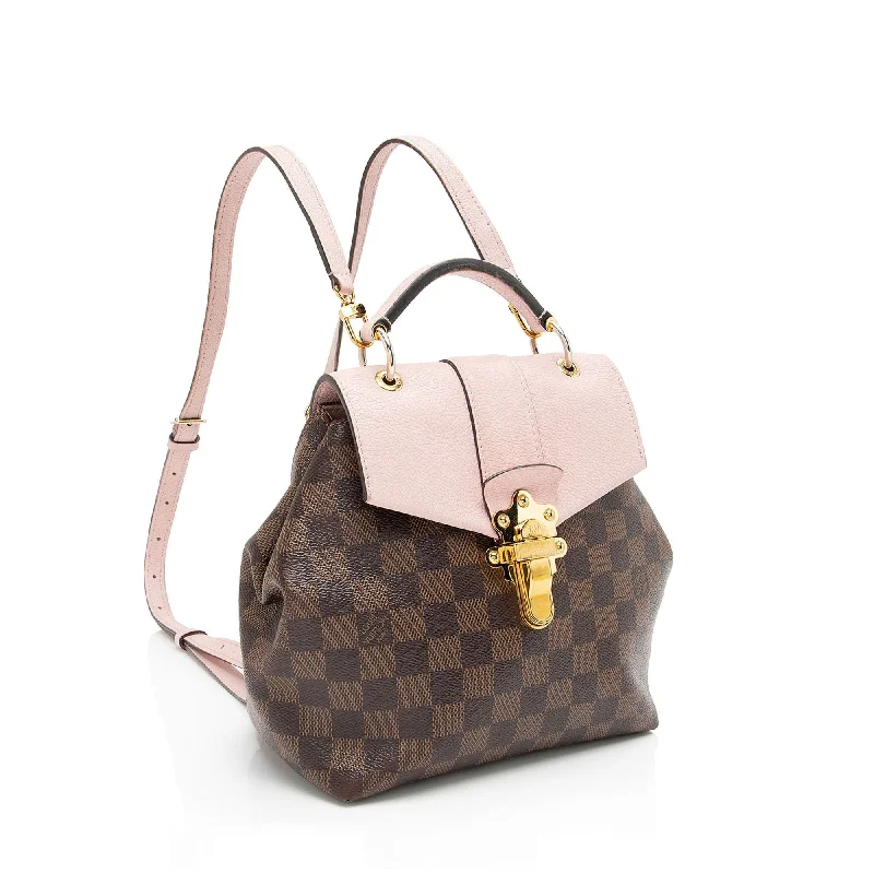 Ladies Louis Vuitton shoulder bags with a tassel decoration for charmLouis Vuitton Damier Ebene Clapton Backpack (YJFR5w)