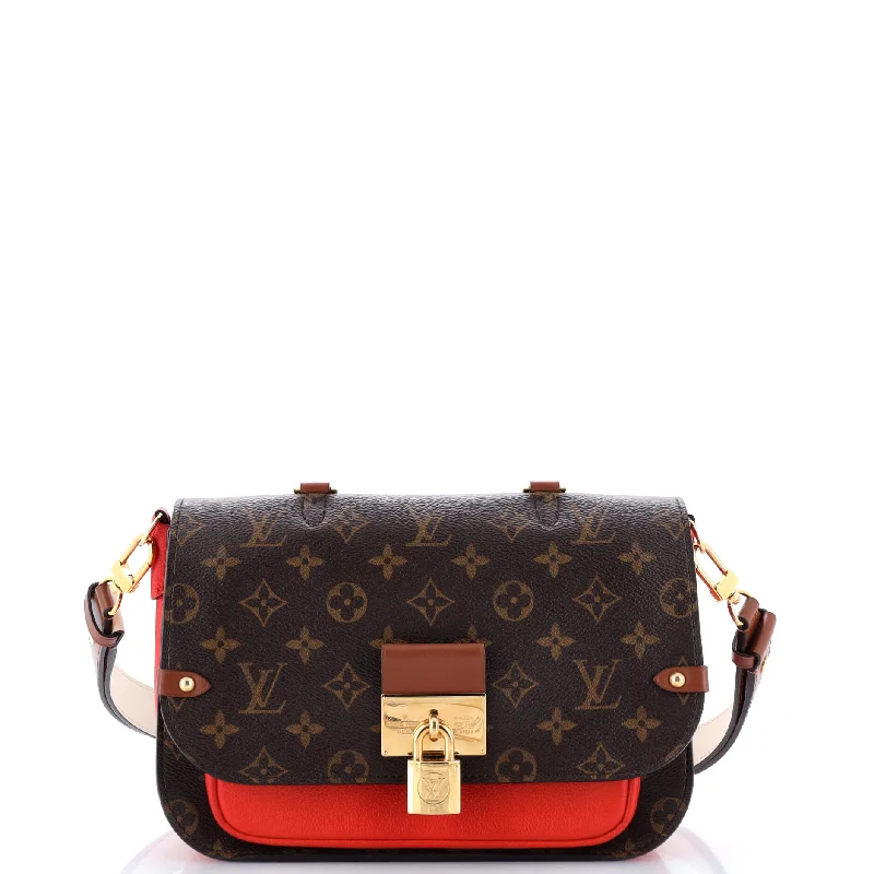 Louis Vuitton tote bags with a printed LV logo on the front for brand visibilityVaugirard Handbag Monogram Canvas with Leather