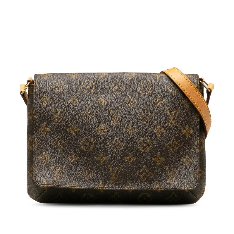 Louis Vuitton Speedy bags in monogram canvas for a classic lookLouis Vuitton Monogram Musette Tango Short Shoulder Bag M51257 Brown