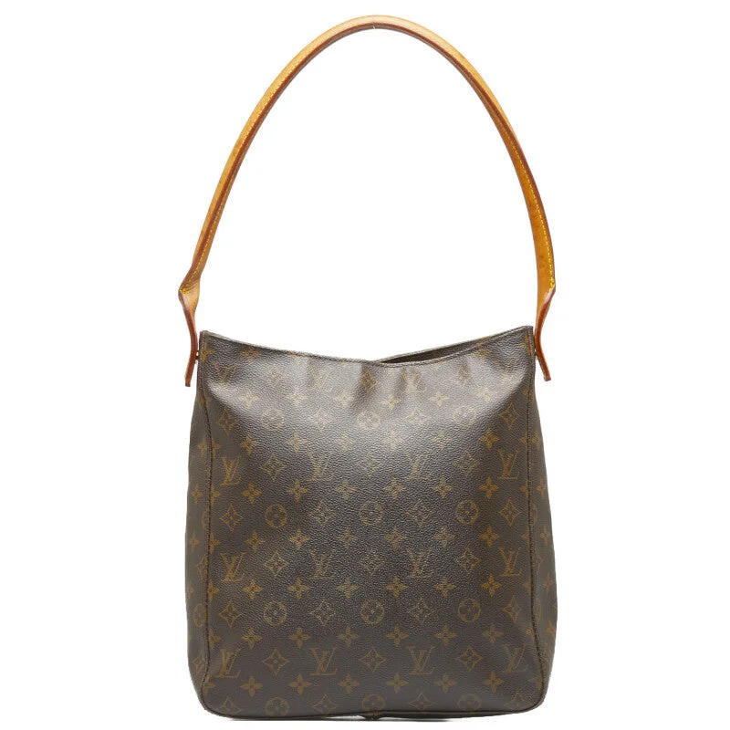 Louis Vuitton bags with a magnetic snap closure for easy accessLouis Vuitton Monogram Looping GM Shoulder Bag M51145