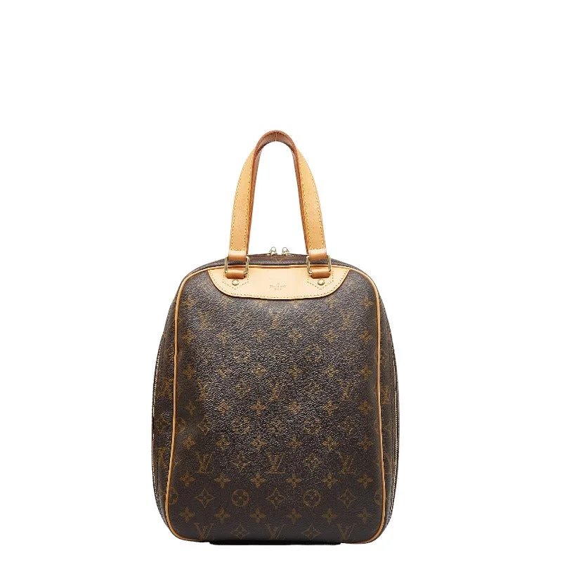 Louis Vuitton backpacks with a padded laptop compartment for travelLouis Vuitton Monogram Excultion Handbag M41450 Brown