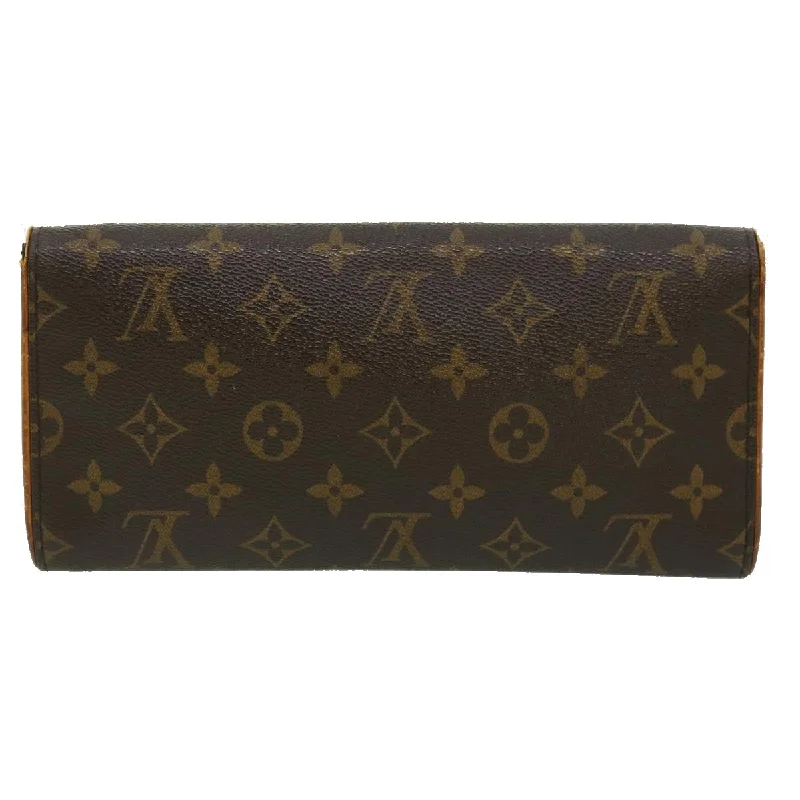 Louis Vuitton Alma bags featuring the signature top - handle designLOUIS VUITTON Monogram Pochette Twin GM Shoulder Bag M51852 LV Auth bs1560