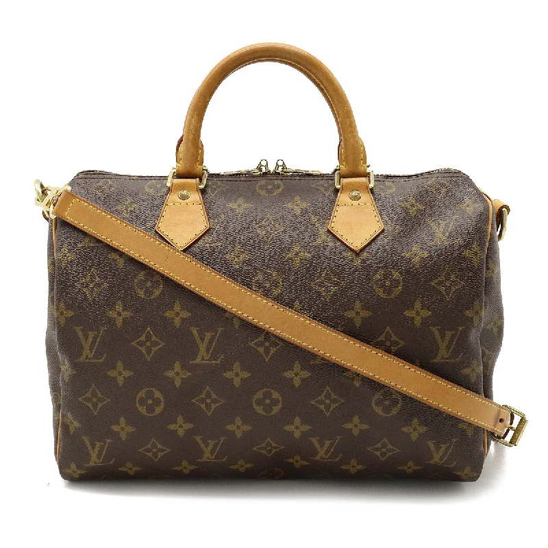 Louis Vuitton handbags with a patent - leather finish for a shiny lookLouis Vuitton Speedy Bandouliere 30 M41112