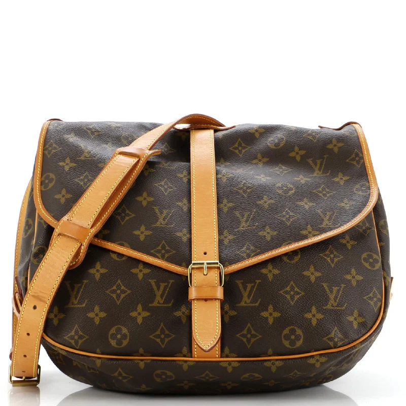 Louis Vuitton Neverfull bags with large capacity for everyday essentialsSaumur Handbag Monogram Canvas 35