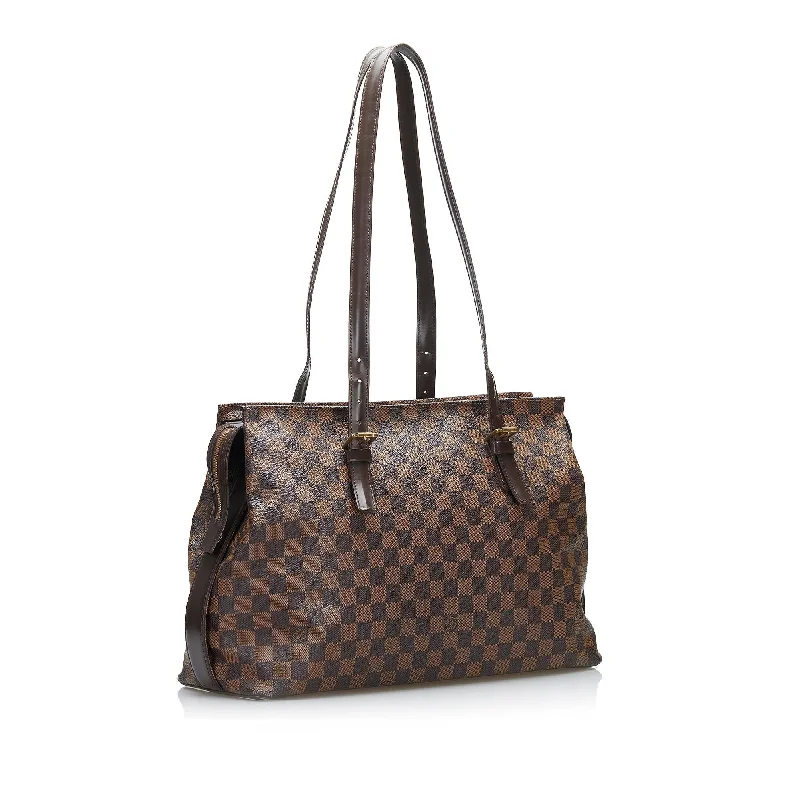 Louis Vuitton handbags with a back - zip pocket for storing valuablesLouis Vuitton Damier Ebene Chelsea (GooKim)