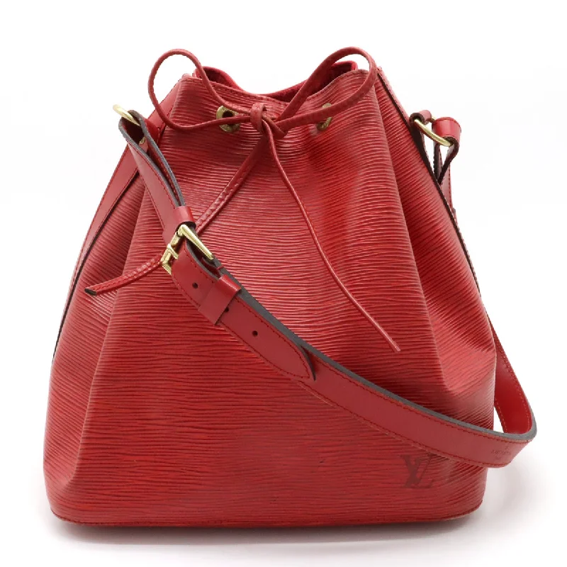 Louis Vuitton handbags with a metal - framed clasp for durabilityLouis Vuitton Epi Noe Shoulder Bag Castilian red M44107