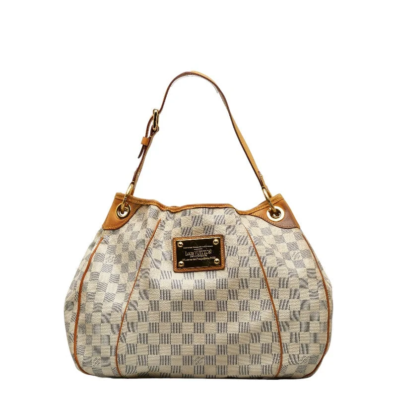 Louis Vuitton bags with a zippered interior pocket for better organizationLouis Vuitton Damier Azur Galliera PM Shoulder Bag N55215