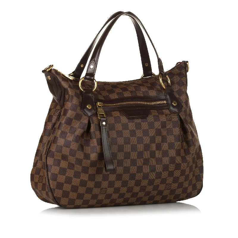 Louis Vuitton backpacks with a sleek, minimalist design for styleLouis Vuitton Damier Ebene Evora MM 35399)