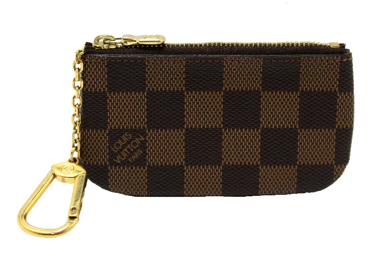 Louis Vuitton Capucines bags with smooth calfskin leather for luxuryAuthentic Louis Vuitton Damier Ebene Canvas Key Pouch