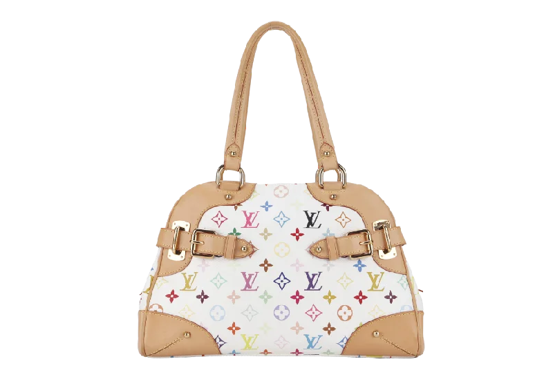 Louis Vuitton Twist bags with a contrast - colored interior for visual interestLOUIS VUITTON CLAUDIA (M40193) MULTICOLOR MONOGRAM CANVAS GOLD HARDWARE NO DUST COVER