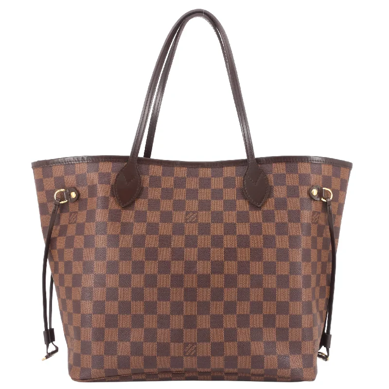 Louis Vuitton bags with a detachable mirror inside for on - the - go touch - upsNeverfull MM Damier Ebene Canvas Bag