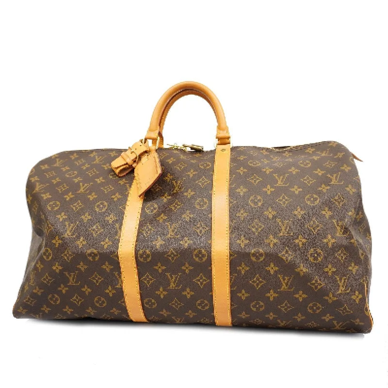 Louis Vuitton tote bags with a spacious interior and multiple pocketsLouis Vuitton Keepall 55 Bostom Bag Travel Bag M41424