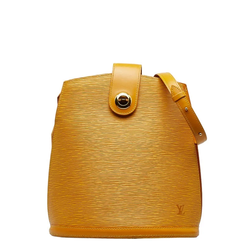 Louis Vuitton tote bags with a double - handle and shoulder - strap optionLouis Vuitton Epi Cluny Shoulder Bag M52259 Tassili Yellow