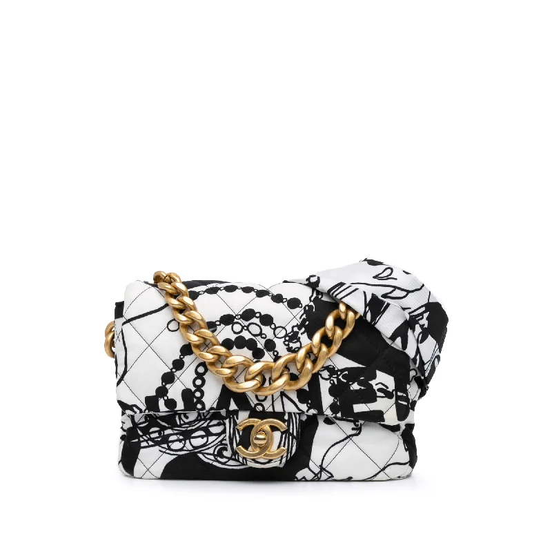 Chanel Colorful Handbag for Spring OutfitsWhite Chanel Mini Printed Canvas Deer Coco Flap Satchel