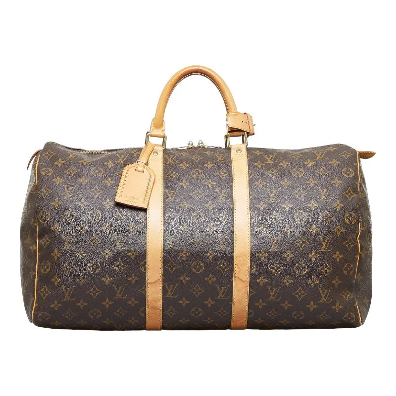 Louis Vuitton Petite Malle bags with a hard - shell structure for uniquenessLouis Vuitton Monogram Keepall 50 Boston Bag M41426