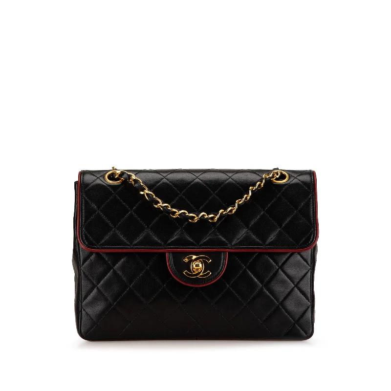 Chanel Small Crossbody Bag for TravelBlack Chanel CC Bicolor Quilted Lambskin Single Flap Shoulder Bag