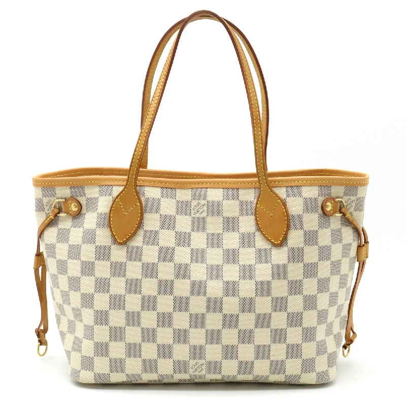 Louis Vuitton backpacks with a sleek, minimalist design for styleLouis Vuitton Damier Azur Neverfull PM Tote Bag N51110