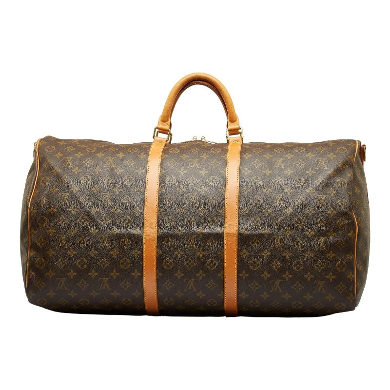 Louis Vuitton backpacks with a padded laptop compartment for travelLouis Vuitton Monogram M41412 Boston Bag PVC/Leather Brown