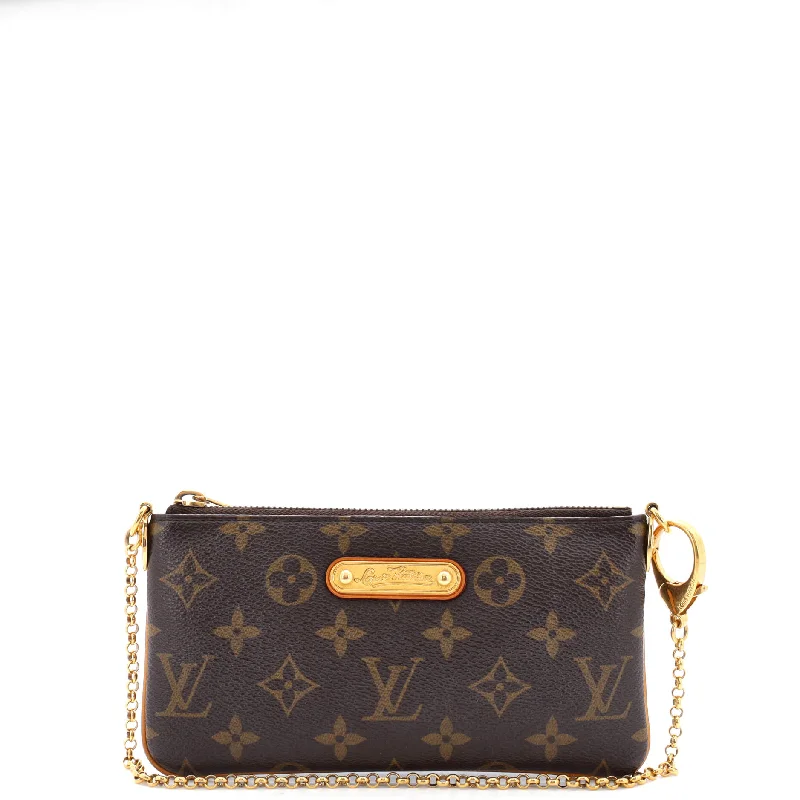 Louis Vuitton tote bags with a double - handle and shoulder - strap optionMilla Pochette Monogram Canvas MM