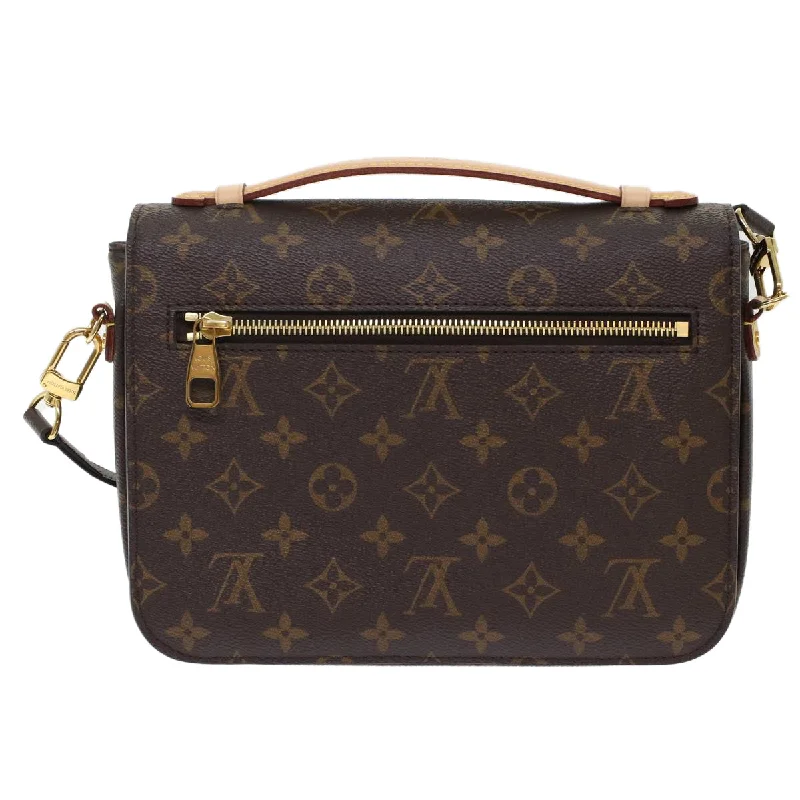 Medium - sized Louis Vuitton tote bags for work and shoppingLOUIS VUITTON Monogram Pochette Metis MM Hand Bag 2way M44875 LV Auth 49466A