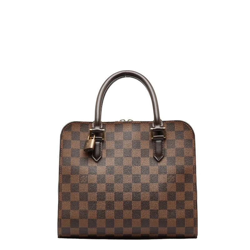 Louis Vuitton backpacks with a hidden back pocket for securityLouis Vuitton Damier Triana Handbag N51155 Brown