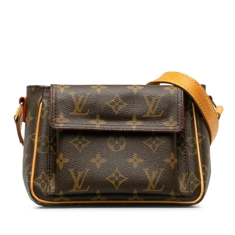 Louis Vuitton Alma bags featuring the signature top - handle designLouis Vuitton Monogram Vivacité PM Diagonal Shoulder Bag M51165 Brown