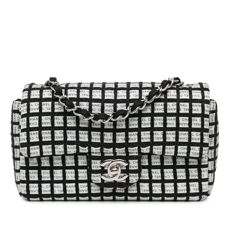 Chanel Vintage Inspired Handbag for Retro LoversWhite Chanel Mini Rectangular Classic Ribbon Tweed Double Flap Crossbody Bag