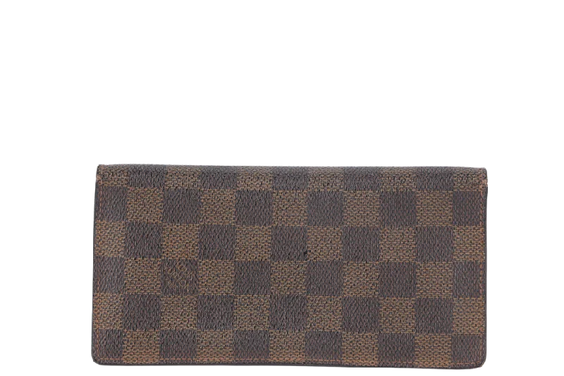 Louis Vuitton Capucines bags with smooth calfskin leather for luxuryLOUIS VUITTON BIFOLD WALLET DAMIER EBENE (MI1013) NO DUST COVER